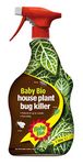 Baby Bio 86600241 Houseplant Bug Killer, 1L - Fast Acting Control of Houseplant Insect Pests - with 2 Weeks Protection Against Fruit Fly, Whitefly, Greenfly and More - Insect Repellant Spray