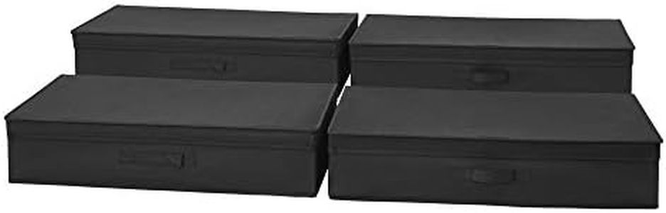 DormCo TUSK Underbed Folding Box 4-Pack - Black