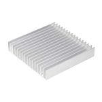 sourcing map Electronics Cooler Heatsink for LED and Power Silver 100 x 100 x 18 mm