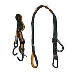 Kurgo Auto ZipLine for Dogs, Dog Safety Restraint for Car, Boat or Campsite, Quick & Easy Installation, Adjustable Length, Black/Orange