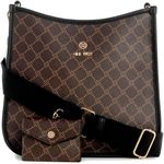 Nine West Brice Large Crossbody, Brown/Black, Large