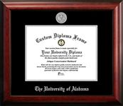 Campus Images NCAA Alabama Crimson Tide Unisex Silver Embossed Diploma Frame University of Alabama, Tuscaloosa 11W x 8.5H Silver Embossed Diploma Frame, Brown, One Size