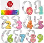 Number Cookie Cutters 9-Pc. Set Made in USA by Ann Clark