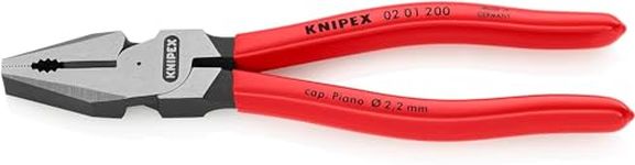 Knipex High Leverage Combination Pliers black atramentized, plastic coated 200 mm 02 01 200