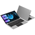 WOZIFAN Laptop Win 11 14" 6GB DDR4 256GB SSD Intel N4020 (Up to 2.8Ghz) 2-Core Computer 1920x1080 FHD Dual WiFi BT 4.2 Mini HDMI Support 512GB TF 1TB SSD Expand for Work Study Entertainment-Gray