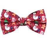 OCIA Holiday Halloween Christmas Pre-Tied Bow Tie Festival Pattern Bowtie for Mens & Boys (Christmas)