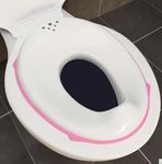 Novo Baby Portable Unisex Baby Potty Training Toilet Seat with Non-Slip Base, Splash Guard, and Storage Hook - Ideal for 0-6 Year Child, Fits Round & Oval Toilets, Travel-Friendly New born Toddler