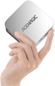 ACEMAGICIAN Mini PC Computer, Ιntel N150(up to 3.60GHz), 16GB DDR4 512GB SSD Desktop Computers, Win11 Pro, Micro PC Support 4K Dual Screen/Dual-Band WiFi 5//VESA Mount, Ultra-Compact 3.9" Cube