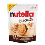 NUTELLA BISCUITS, Nutella Cookie, Golden-baked, Crunchy Cookies filled with Nutella Hazelnut Spread, Pack of 20 Cookies, 276g