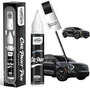 Gravity Gray(KDG/KDT) for Kia Touch Up Paint Pen, 2 in 1 Car Scratch Remover with Pen Tip and Brush, Precise Color Match for Car Paint Scratch Repair, Quickly and Easily Fix Chips and Nicks