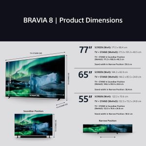 Sony BRAVIA 55" OLED 4K Smart TV – Ultra HD HDR Display