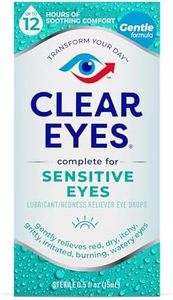 Clear Eyes for Sensitive Eyes, Redness Reliever Eye Drops, 0.5 oz
