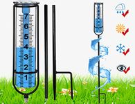 JMBay Rain gauge, Freeze proof rain gauge outdoor best rated, Rain gauges for yard with stake, Decorative rain measure gauge for garden, deck, lawn with large numbers, adjustable height