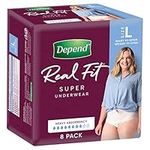 Depend Women's Super Underwear 8-Pi