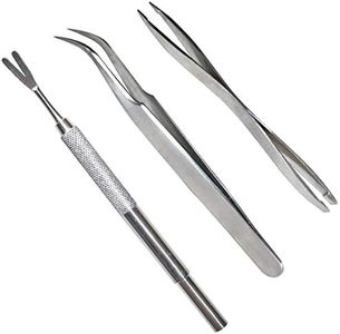 Acronde 3 Pack Tiick Remover Tool Set Stainless Steel Tiick Remover Kit for Cats and Dogs