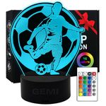 Soccer Light for Kids,3D Illusion Soccer Lamp16 Colors Changing with Remote Control,Soccer Night Lights Room Decorations,Birthday Christmas Soccer Gifts for Boys Girls Children Sports Fans