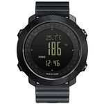 NORTH EDGE Apache 50 m Waterproof Digital Watch with Stopwatch Alarm Countdown Altimeter Dual Time Barometer Compass Wristwatches for Men Women Rubber Strap