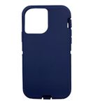 Replacement Rubber Outer Skin Shell Compatible with Otterbox Defender Series Case iPhone 12 Pro Max (Blue)