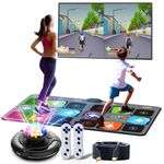FWFX Wireless Dance Mat for Kids & Adults - Plug & Play TV Dance Game System with Interactive Play for Family Fun, Game Nights, Parties and Fitness