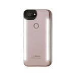 LuMee Duo Cell Phone Case for iPhone 8 (Also fits iPhone 7), Illuminated LED, The Original and Authentic Celebrity Endorsed Light Up Case - Rose Matte