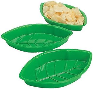 Fun Express Palm Leave Design 12 Pack - Premium Quality for Party Food Display & Spring Events | Large 12x7.5 inch Size for Indoor & Outdoor Use