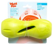 West Paw Zogoflex Qwizl Interactive Treat Dispensing Dog Puzzle Treat Toy for Dogs, Granny Smith, Large,Green,6.5 inch