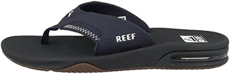 Reef Men's Fanning Flip-Flop, Navy/Shadow, 10 US