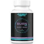 Burn PM, Diet Support, Sleep Aid Pills, Melatonin Free, Green Tea Extract and Valerian Root Supplement for Men and Women by Ancient Keto (60 Vegan Capsules)