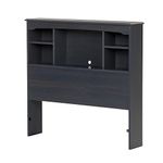 South Shore Furniture Aviron Twin Bookcase Headboard, Blueberry