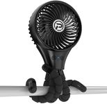 KITWLEMEN Baby Stroller Fan, Oscillating Clip on Fan with tripods, 11Hour Battery Operated Small Portable Fan for Crib Treadmill Car Seat Travel