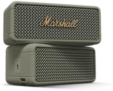 Marshall Emberton III Compact Portable Bluetooth Speaker with 32+ Hours of Playtime, (360° Sound), Dust & Waterproof (IP67) – Sage.