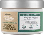 Strong & Healthy Hydrating & Strengthening Deep Conditioner. Contains Coconut Oil to provide intense moisture and repair damaged hair.