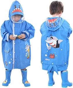 Hovkib Poncho de Lluvia para Niñas y Niños - Chubasquero Ligero Impermeable Reutilizable Traje de Lluvia Respirable Portátil Ropa Impermeable 2-10 Años