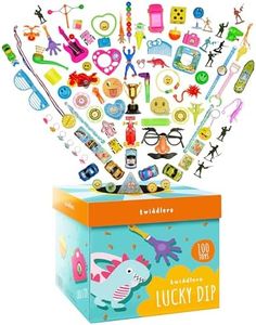 THE TWIDDLERS 100 Jouets de Fête Anniversaire de Lucky Dip pour Enfants, Garçons & Filles - Kermesse, Pochettes Surprises, Petits Cadeaux, Piñata, Pâques