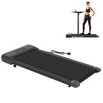 Panana Treadmill Under Desk Treadmill for Home Office Gym, Portable Walking Running Machine Electric Treadmill with LED Display and Remote Control, Free Installation