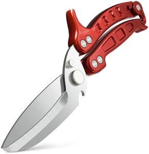 Heavy Duty Poultry Shears – Sharp Chicken Scissors with Non-Slip Micro-Serrated Blades, Meat Cutting Scissors with Safety Lock – Multipurpose Kitchen Shears for Food, Meat, Fish, Bone & Food Prep