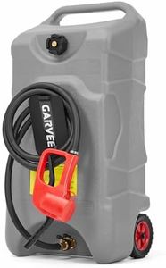 Garvee 16 Gallon Gas Can, Fuel Tank Container with 10 FT Manual Siphon Pump