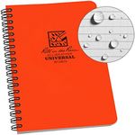 Rite in the Rain Universal Notebook, Side Spiral Bound, 4⅝" x 7" (32 Sheets) - Orange