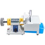 YIPONYT 320W Desktop Multi-Function Grinder Gem Cutting Machine Jewelry Rock Polishing Buffer Bench Lathe Table Saw Polisher Mini Table Saw for Grinding Polishing Drilling