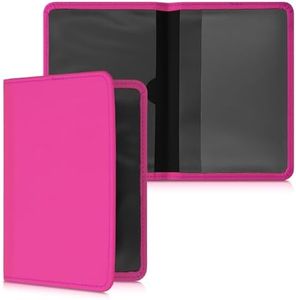 kwmobile Funda para carné de conducir - Estuche de neopreno para permiso de circulación con espacio para tarjetas - rosa fucsia