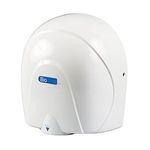 Biodrier Eco Hand Dryer HD-BE08 - HIGH SPEED, ENERGY EFFICIENT, STURDY 5 Year Warranty (White)