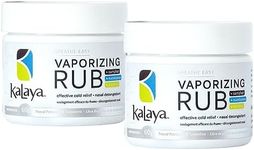 KaLaya Breathe Easy Vaporizing Rub (Pack of 2)- Nasal Decongestant, Cough Suppressant, Relief from Cold, Aches, & Pains and Chest Rub