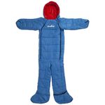 VFM - Wearable Sleeping Bag Blue Adults Large/XL - Winter Warmer -Thick - Padded - Camping - Festivals - Outdoor Leisure- Fishing - Survival Equipment