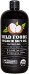 Organic MCT Oil C8/C10 Blend from 100% Coconuts | USDA, Non-GMO, Triple Filtered & Batch Tested for Purity, Great for Coffee, Smoothies, Dressings & Keto Recipes (32oz BPA-Free Bottle)