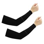 CODIRATO 2 Pairs Sports Arm Warmers Unisex Arm Warmers Breathable Arm Cooler Anti-UV Protection Glove for Cycling, Fishing, Basketball, Hiking, Running, Outdoor Work