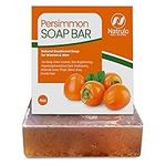 Persimmon Soap Bar for Body Odor Control – Purifying Deodorizing Body Wash with Japanese Persimmon & Green Tea Extract for Eliminating Nonenal Body Odor – Great for Skin Brightening,