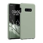 kwmobile Case Compatible with Samsung Galaxy S10e Case - TPU Silicone Phone Cover with Soft Finish - Gray Green