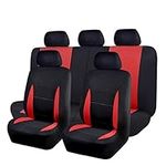 Flying Banner Car Seat Covers Full Set 9 PCS Rear Bench with 3 Zippers Split into 40/50 50/50 60/40 Truck SUV