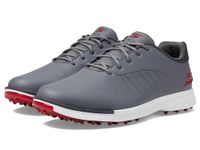 Skechers Men's Tempo Golf Shoe Without Spikes, Waterproof, Lightweight Sneaker, Grey red, 9 UK