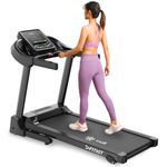 Fitkit by Cult TurboRun BLDC Motor Treadmill (5.5HP Peak) | 12.8km/h Max Speed, 110kg Weight Capacity | 12 Preset Programs, LED Display | AUX/MP3/USB | Home Gym Equipment